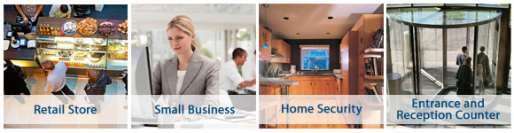 Retail Store, Small Business, Home Security, and Entrance and Reception Counter